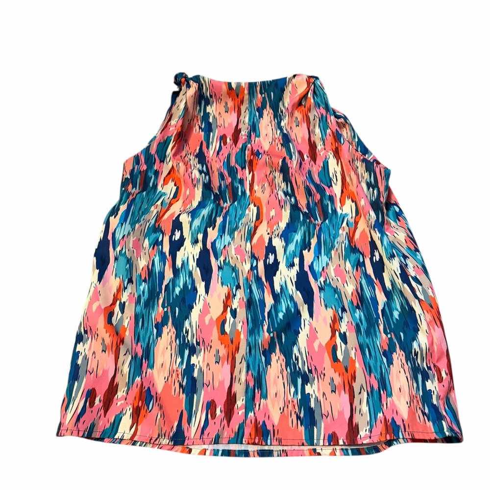 Colorful Abstract Women's Sleeveless Top